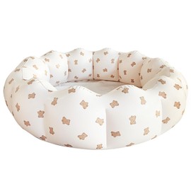 AirSwim Inflatable Baby Pool, Portable Paddling Baby Swimming Pool for Toddlers Ages 0-3 Years Girls and Boys, Indoor& Outdoor, Garden and Backyard Summer Water Party, 35.4x9.8 in (Bear)