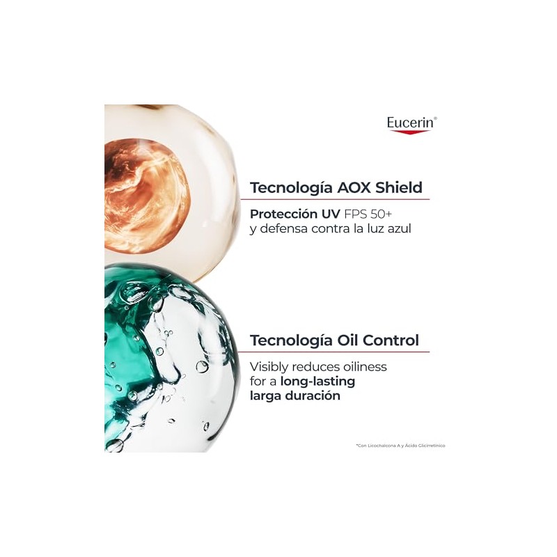 EUCERIN Protector solar facial efecto mate toque seco Oil Control