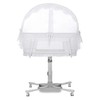 Dream on Me Breeze Swivel Baby Bassinet in White, 4