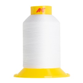 GUTERMANN A&E Maraflex Sewing Thread - Flexible, Smooth - For Clothing, Shoes and Leather Goods - 120/1500 m - Colour White 800 - 8 x 8 x 9.5 cm