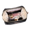 Angelina's Palace Vegan Leather Waterproof Travel Cosmetic Bag Toiletry Organizer
