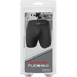 MUELLER Adult Athletic Support Short, Black, Adult Small