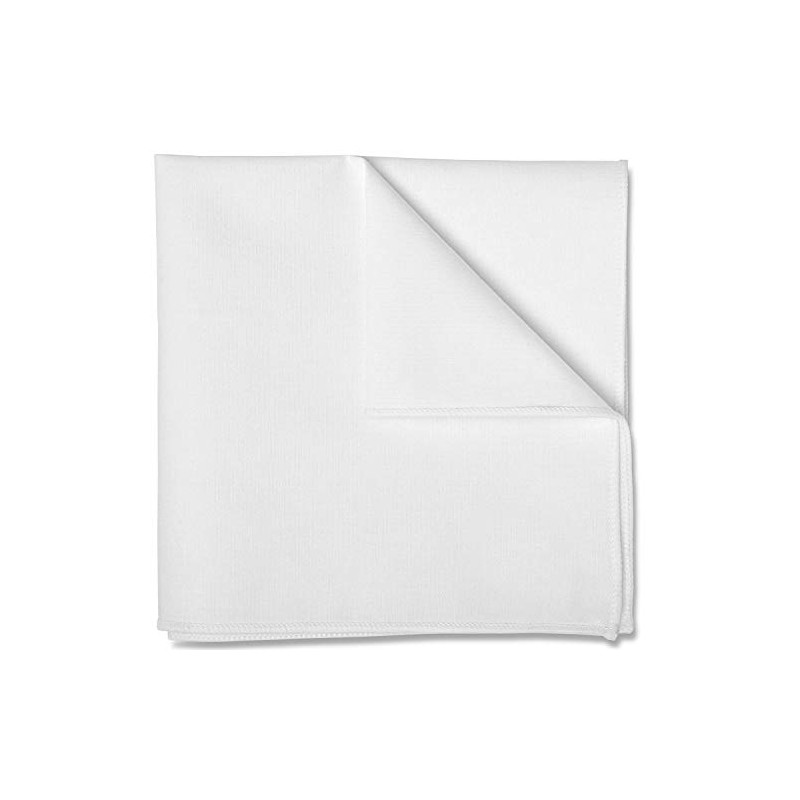 Pañuelo de Bolsillo Blanco, Para Hombre, Algodon Marca Puentes Denver