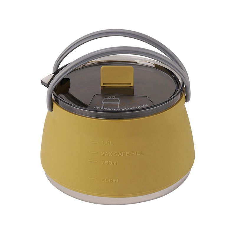 Outdoor Camping Kettle Portable Folding Silicone Kettle Tea Pot Coffee