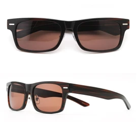LANCETTI LS-K11 Men's Sunglasses, Big Size, UV Protection, Large Sunglasses, Black, brown/brown