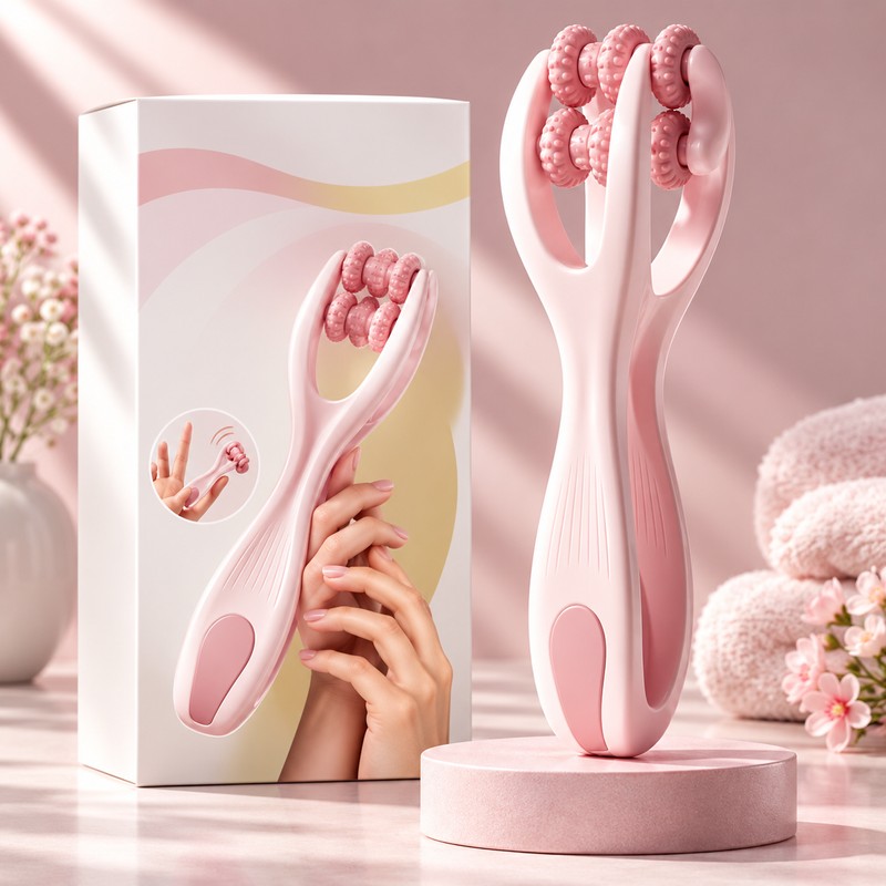 Finger Massager Dual-Row Roller Design Easy Use Relieve Finger Fatigue
