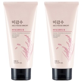The Face Shop Rice Water Bright Cleansing Foam, 300ml, 2 pieces / 더페이스샵 미감수 브라이트 클렌징폼, 300ml, 2개