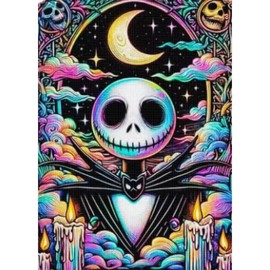 Horror Movie Diamond Painting Set,Adult 5D Diamond Art Painting Set Gemstone Art Painting kit Home Wall Decoration Gifts1/3/4/6/8 pieces:_1 piece-12x16inch-L