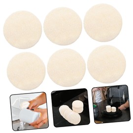 Outanaya 36Pcs Loofah Face Scrubbing Pads Natural Exfoliating Cleansing Scrubber for Gentle Skin Care Compact for Deep Cleaning and Daily Use