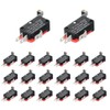 ​​20-Pack V-156-1C25 SPDT Limit Switches – Silver-Alloy Contacts with Roller