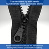 Separable Zipper, Pack of 2, 85 cm Rail Length, in