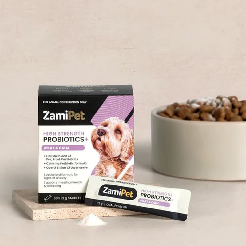 ZamiPet High Strength Probiotics+ Relax and Calm Oral Powder 30