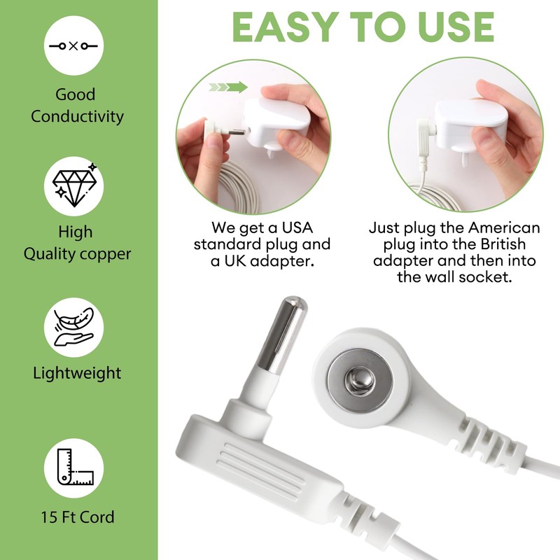 UK Grounding Socket Grounding Cord Cable with UK Plug 15