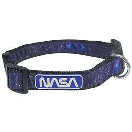 NASA PET Collar Dog Collar, Size Small Space Collar for Dogs & Cats. A Shiny & Colorful Cat Collar & Dog Collar with The NASA Logo and Design