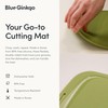 Blue Ginkgo Silicone Cutting Board – Medium – Double-Sided, Thick,