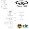 CEC Industries EF27 12V Heavy Duty 5-Pin Electronic Flasher Relay