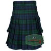 All Kilts Sports Mens Acrylic Wool Utility Kilt with Leather