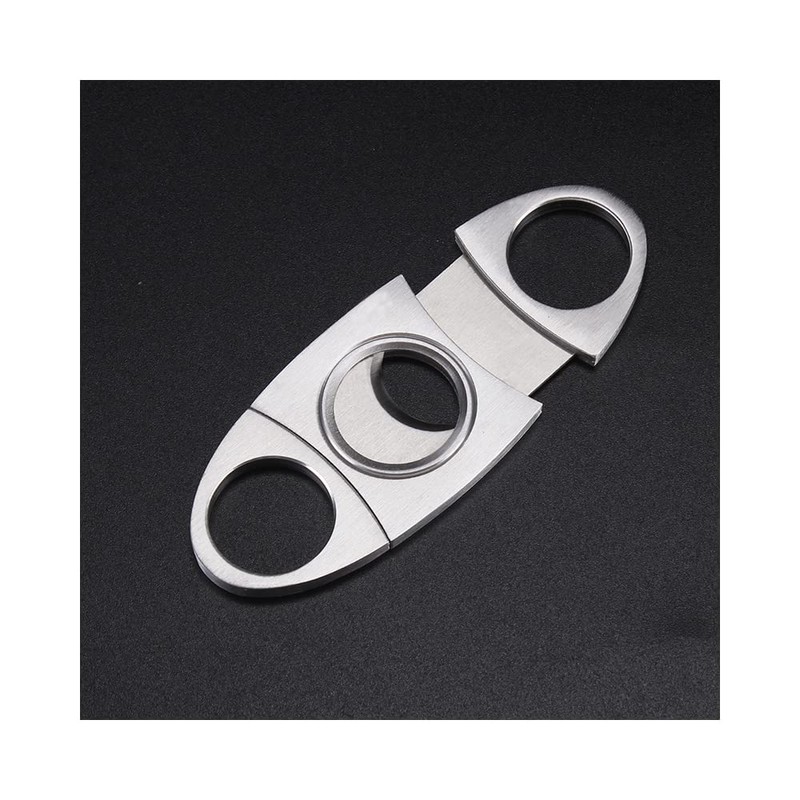 Anntuk Cigar Cutter Stainless Steel Guillotine Double Cut Blade in
