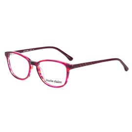 Calabria Claire 6249 Cat-Eye Blue Light Blocking Reading Glasses +2.00 Ruby Red Crystal Pink Women