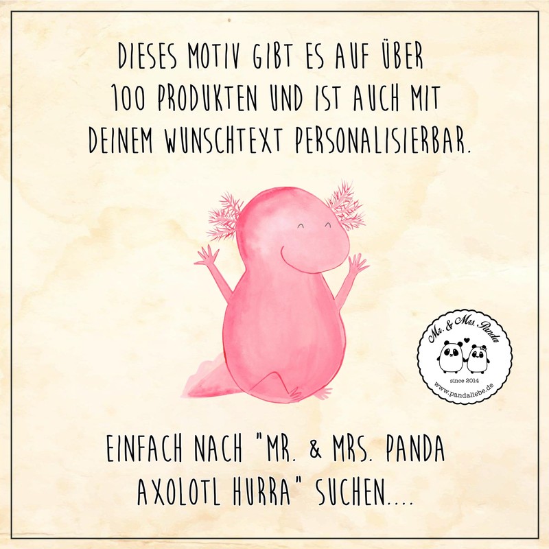 Mr. & Mrs. Panda Ginglas Axolotl Hurra - Geschenk, Lurch,