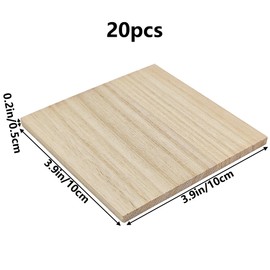 HAOBIN Wooden Blocks Wooden Building Blocks Wooden Blocks Wood 100x20x7mm Wooden Blocks Wood Strip Wooden Sticks Craft Wood for DIY Projects and Decoration, Construction & Panels (20)