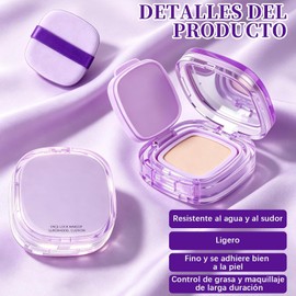 Base de Maquillaje Cushion de Alta Cobertura y Acabado Glow