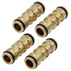 Hydrogarden Brass Double Male Hose Pipe Connectors Extender Garden Hose