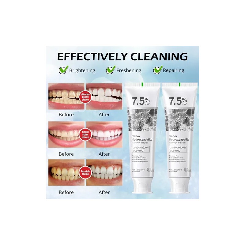 Hydroxyapatite Toothpastes For Enamel Protection 4pcs