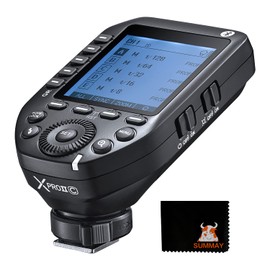 Godox XProII-C TTL Wireless Flash Trigger 1/8000s HSS, TCM Instantaneous Switching, APP Control, 16 Groups 32 Channels, Large LCD Display, Stable Signal, Responsive, Suitable for Canon Cameras