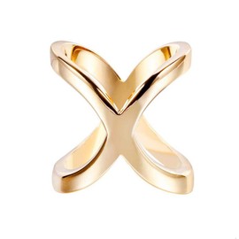 2PCS Women Girls Elegant X-Shaped Modern Simple Scarf Clips Fashionable Cross Hollowed Out Scarves Buckle Slide Jewelry Silk Scarf Clasp Rings Clothing Wrap Holder for Neckerchief Shawl (Silver+Gold)