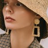 TOEECY 13 Pairs Statement Earrings for Women Girls Geometric Round