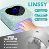 Linssy UV LED Nail Lamp, 72W Cordless Nail Lamp Nail