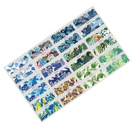 FOMIYES 3sets Nail Leaves Stickers Nail Art Set Watermark Tips Decals Full Wraps Fashion Decorations for Women 24sheets*3