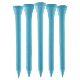 TH Golf Bamboo Golf Tees 70mm | Pack of 50 & 100 | Multiple Colour Options | Premium Eco Friendly Sustainable Durable Bamboo Golf Tees (Light Blue, Pack of 100)