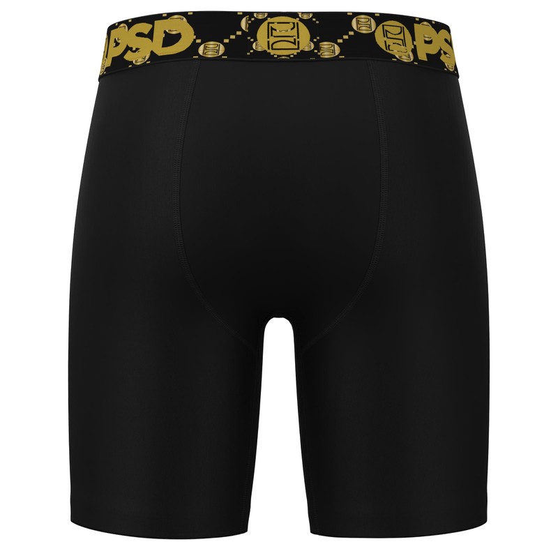 PSD Men's Emblem Black Solid Cotton, Black, S