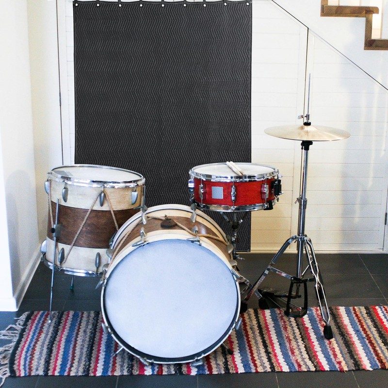 HOMBYS Large Sound Dampening Blanket, 96" x 80" Sound Absorbing