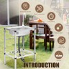 Tandefio Freestanding Outdoor Kitchen Utility Sink Set Stainless Steel Single