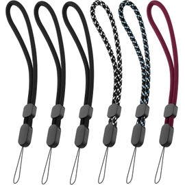 6 Pack Correa de Muñeca con Lanyard, Correas Ajustables de Nylon para Funda de Airpods, Funda de Teléfono, Llaves, Cámara, Memoria USB, Portaláminas