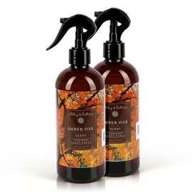 Abbey & Sullivan Linen Spray, Amber Oak, Fabric Freshener and Fragrance Room Spray, Pack of 2, 16 oz