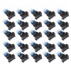 25 Pcs Industrial Push Button Switch Self Locking Push Button