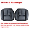 GXARTS Driver and Passenger Side Bottom Replacement Leather Seat Cover