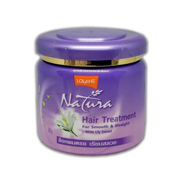 Lolane Natura Hair Treatment Smooth & Straight White Lily Extract Purple 17.63oz