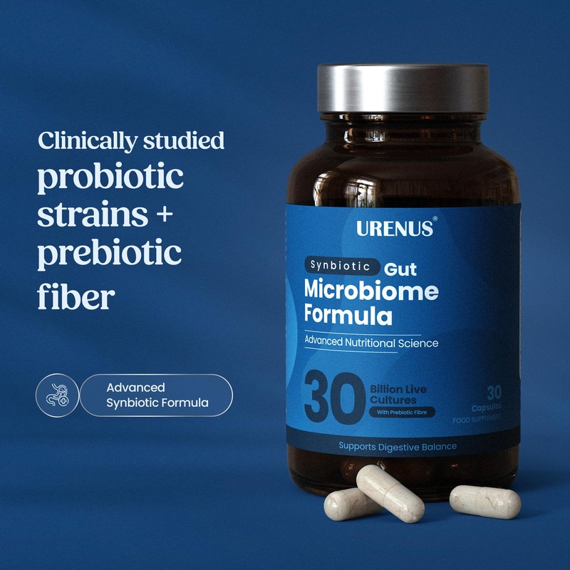 URENUS Synbiotic Gut Microbiome Formula 30 Billion Live Cultures 5