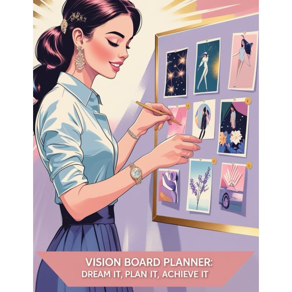 Create Your Dream Life: Vision Board Planner: A Guided Journal