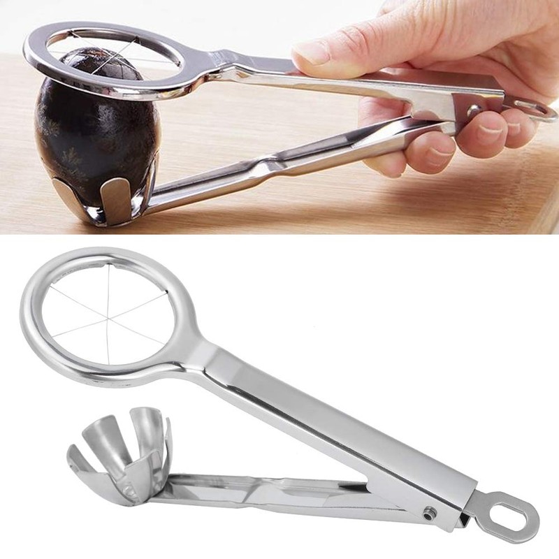 Stainless Steel Egg with Handle Cutter Egg Cutter Cutting Pliers