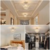 Luupyia Mini Crystal Chandelier Ceiling Light Small, Modern Crystal Ceiling