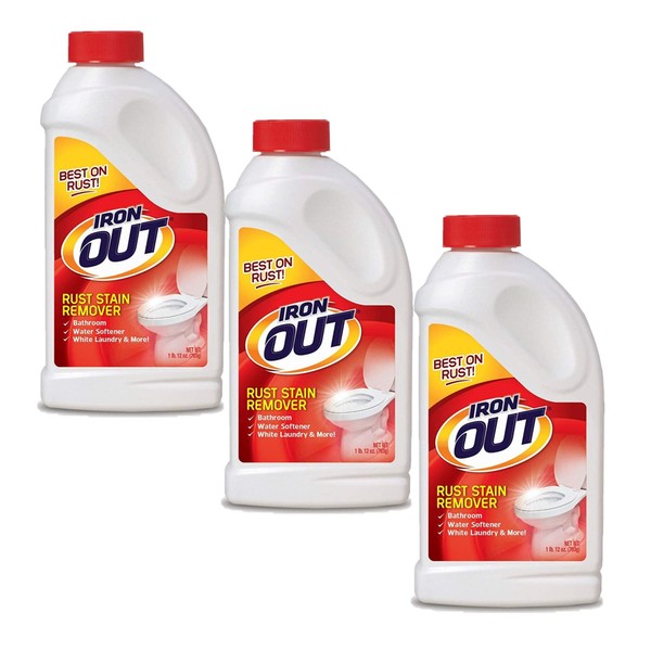 Iron OUT Rust Stain Remover Powder, 1 lb. 12 oz. Bottle, 3 Pack