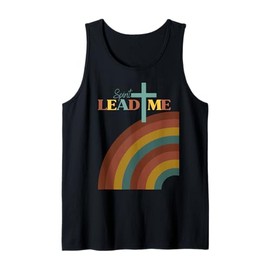 Spirit Lead Me Pastel Rainbow Christian Inspirational Design Tank Top