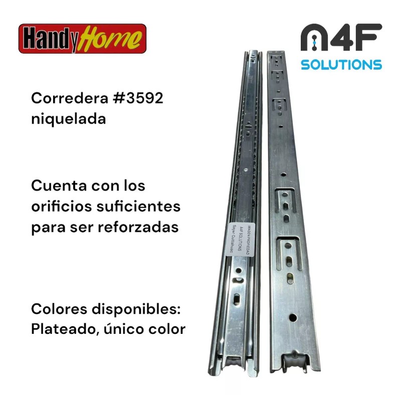 Handyhome Corredera Cajón Handy Home 55 Cm X 3.5cm 4paquetes
