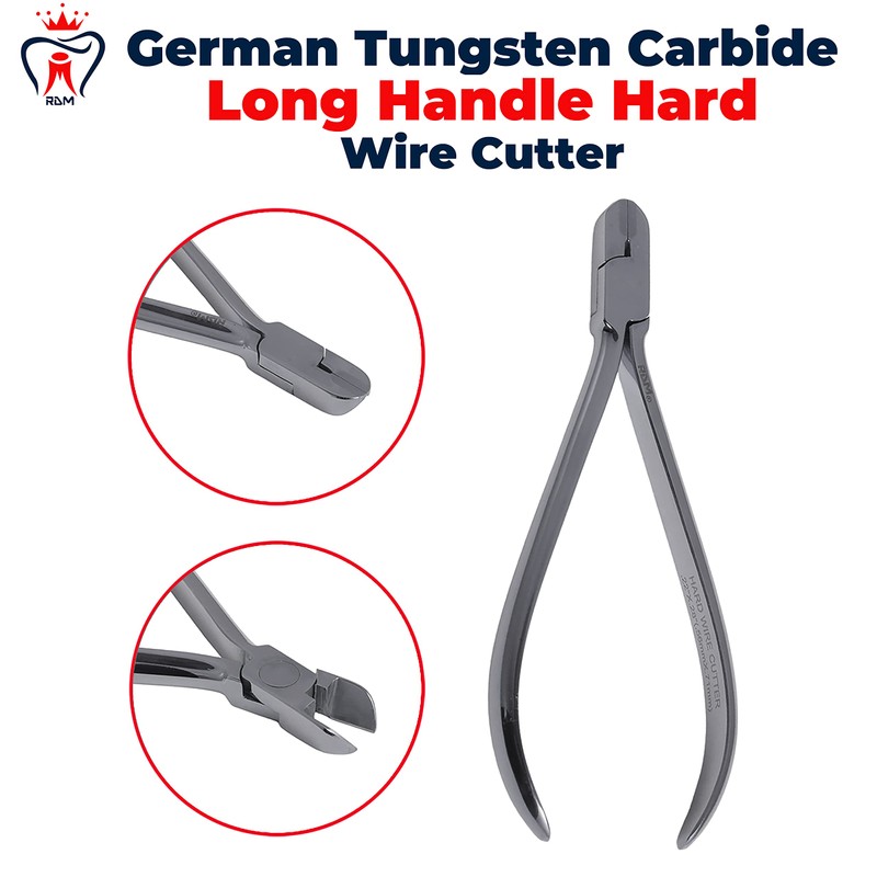 Long Handle Hard Wire Cutter, German Tungsten Carbide Inserts Dental